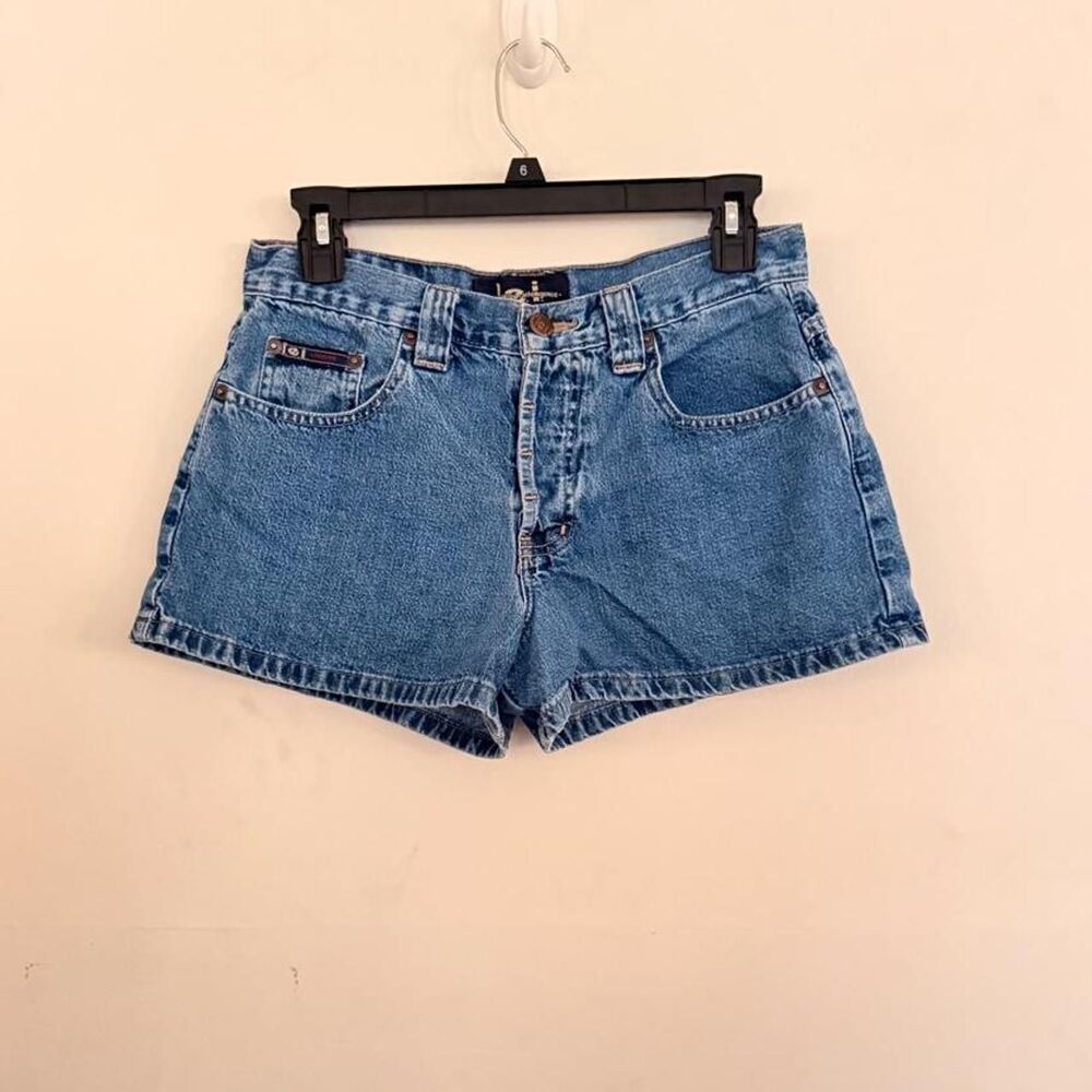 VINTAGE 90s Life Energy Intelligence Jeans High Rise Denim Short approx Size 4-6